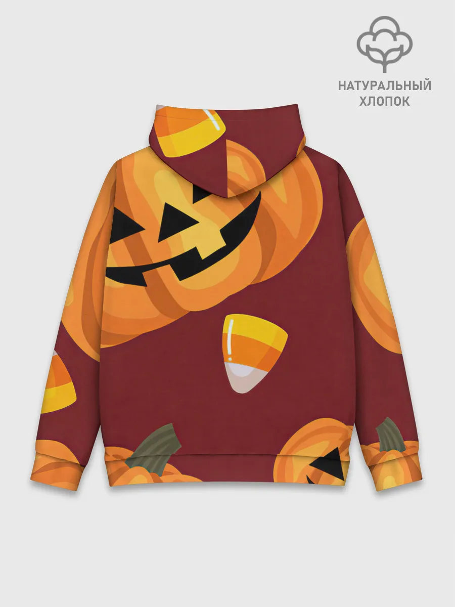 Худи мужской база хлопок / Сладкие хэллоуин
