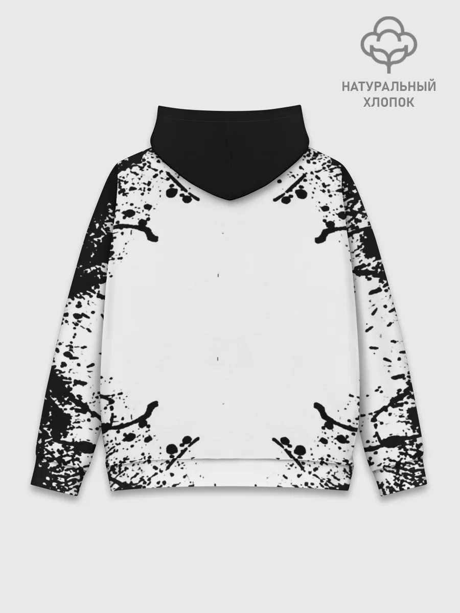 Худи мужской база хлопок / Хвост Феи в белом круге