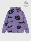Худи мужской база хлопок / Фиолетовый хэллоуин