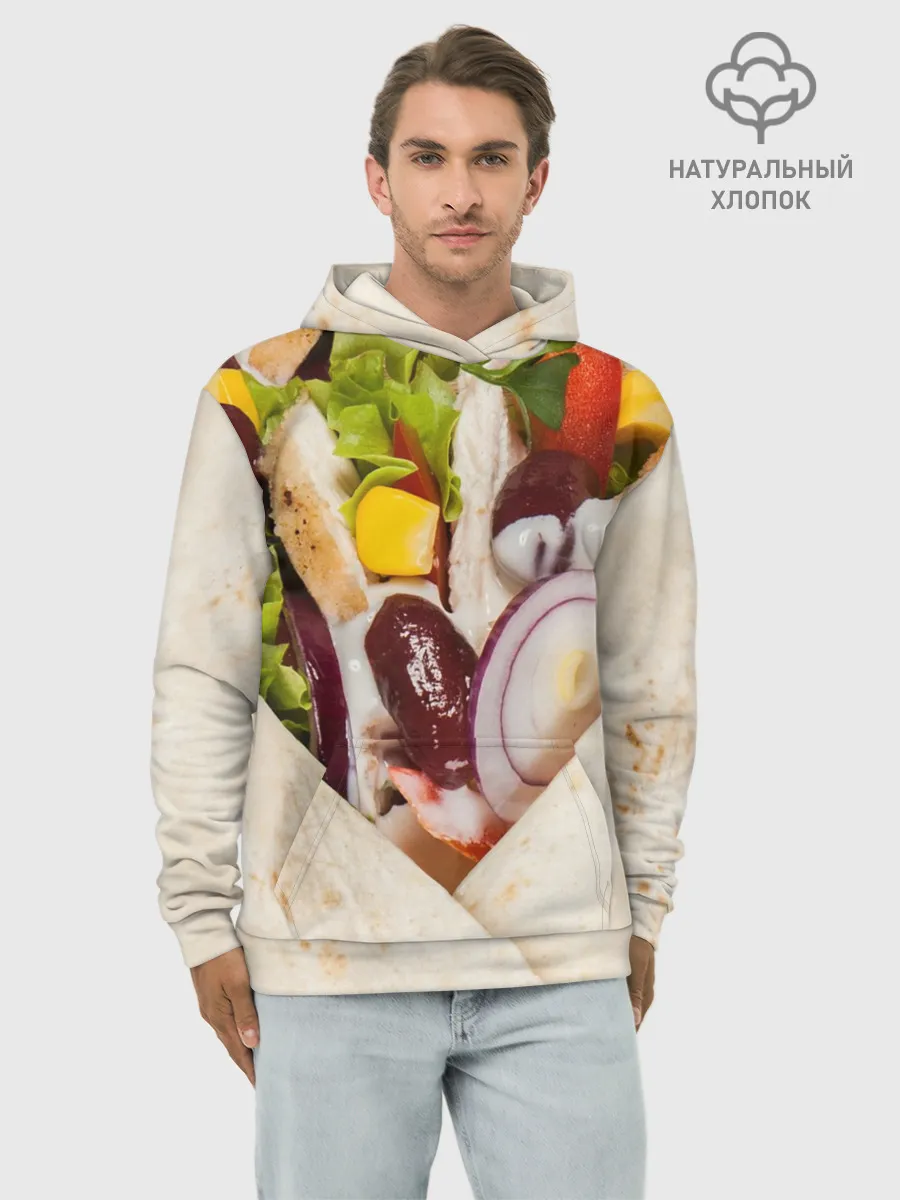 Худи мужской база хлопок / Буррито