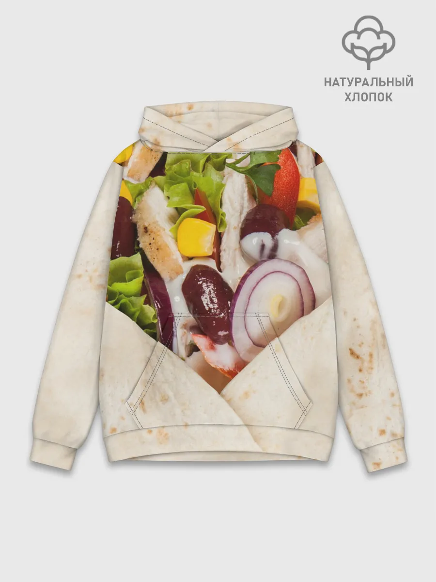 Худи мужской база хлопок / Буррито