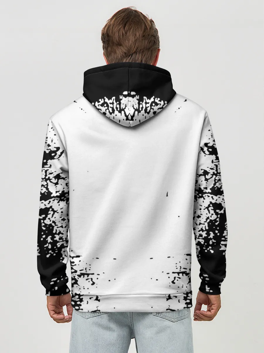 Худи мужской база хлопок / Хвост Феи монохромный