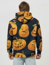 Худи мужской база хлопок / Праздничные тыквы