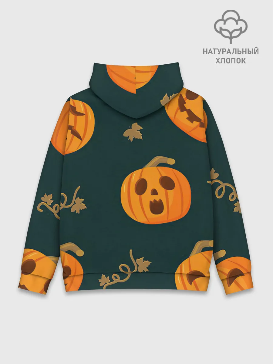 Худи мужской база хлопок / Осенние тыквы