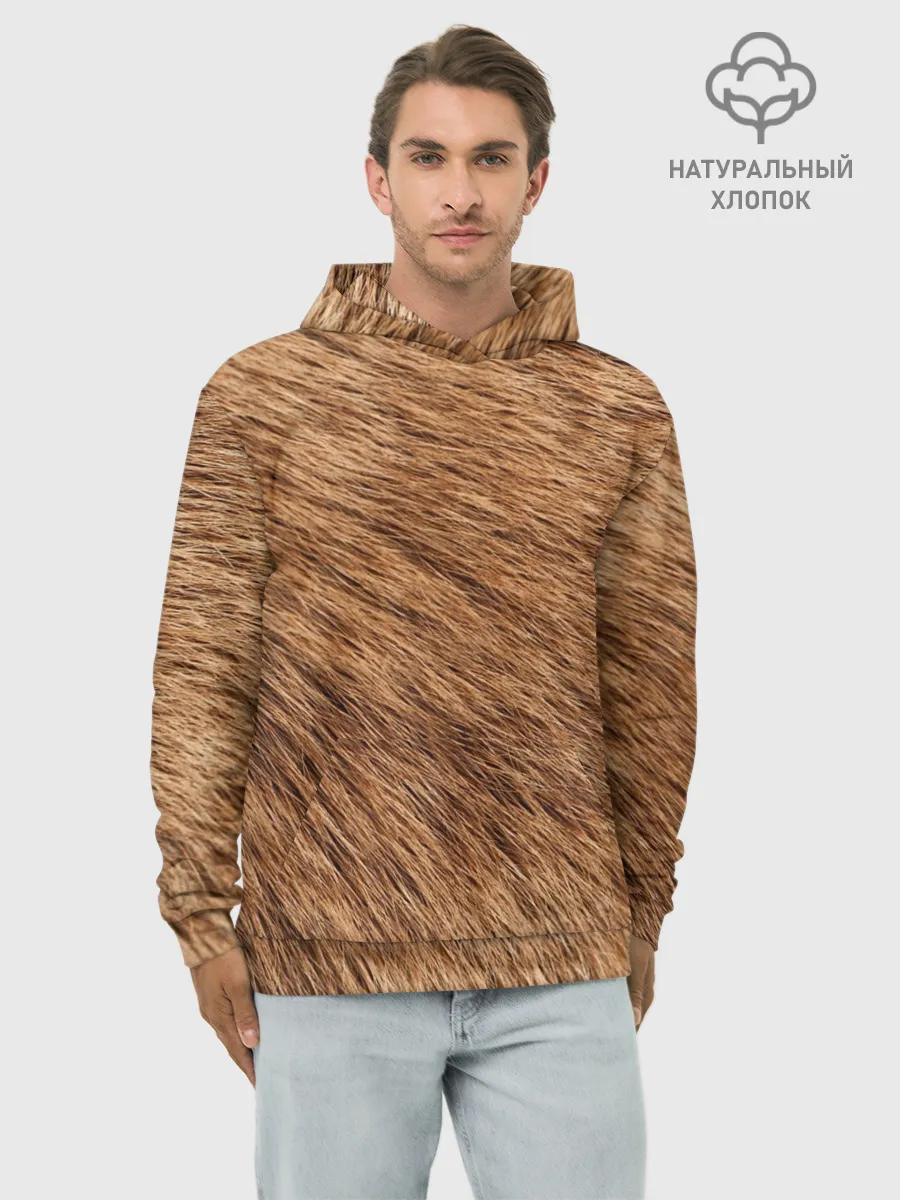 Худи мужской база хлопок / собака друг человека