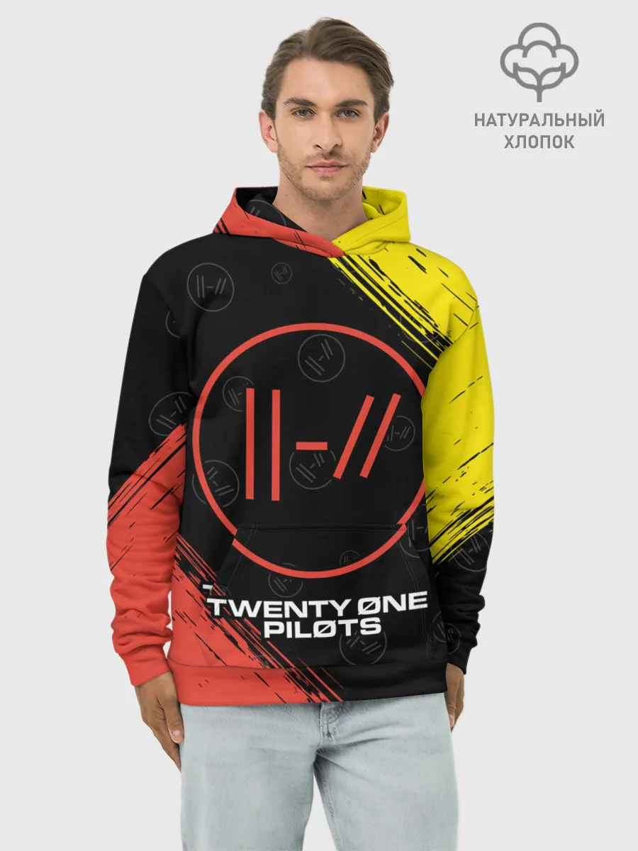 Худи мужской база хлопок / TWENTY ONE PILOTS / 21 PILOTS