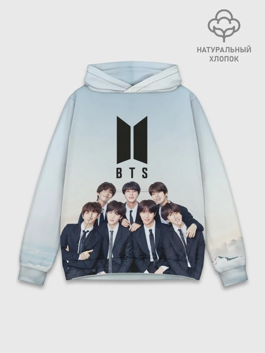 Худи мужской база хлопок / BTS