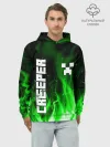 Худи мужской база хлопок / MINECRAFT CREEPER