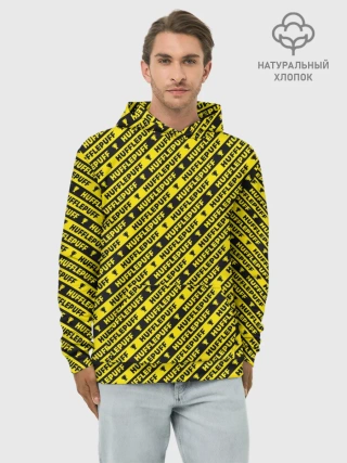 Худи мужской база хлопок / Хаффлпафф паттерн