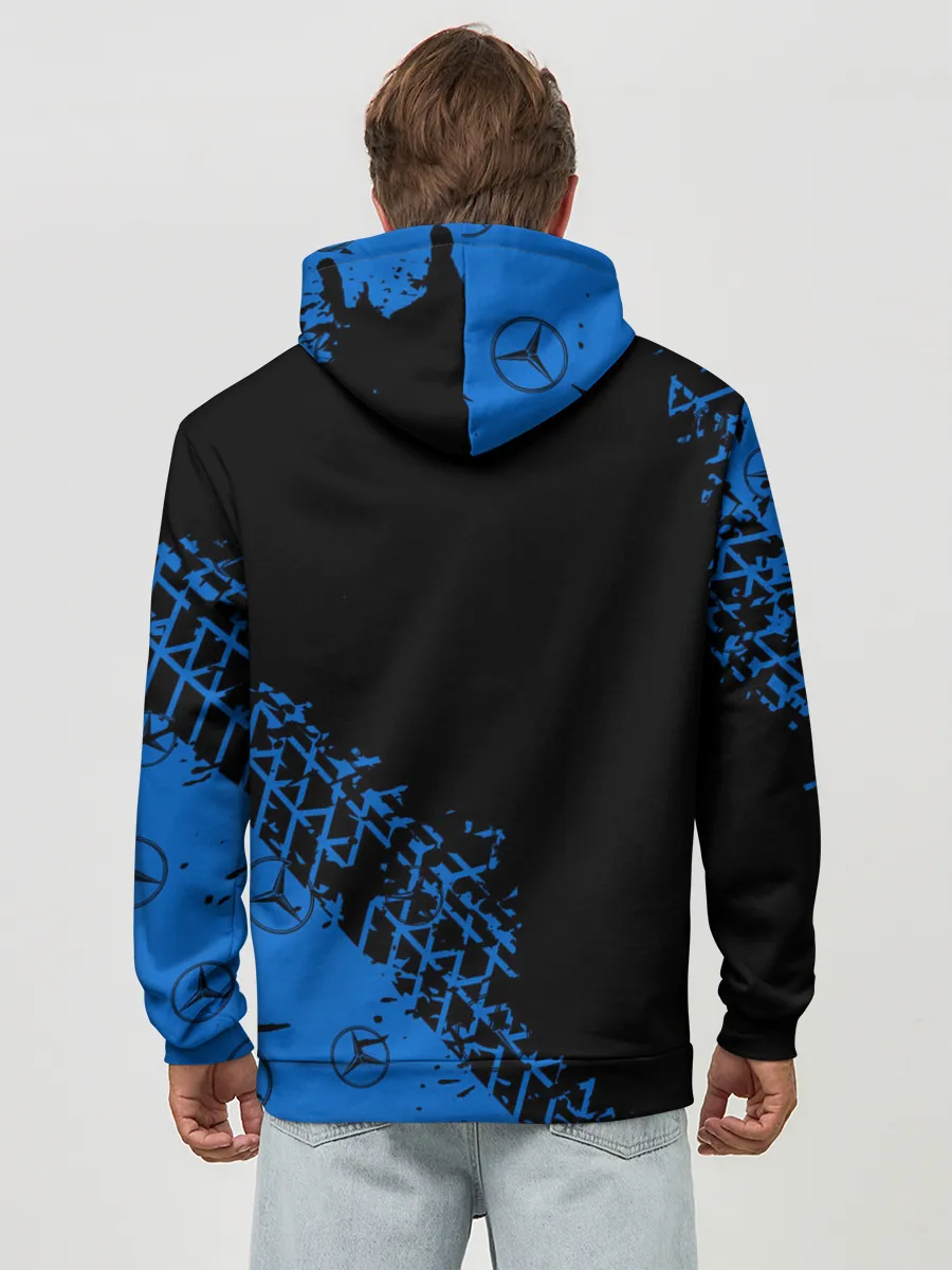 Худи мужской база хлопок / MERCEDES / МЕРСЕДЕС