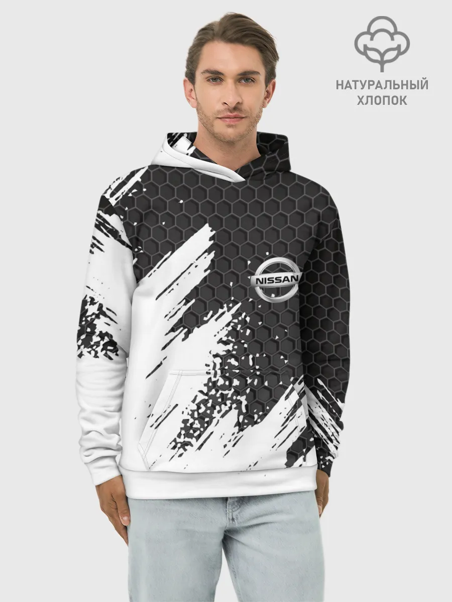 Худи мужской база хлопок / NISSAN