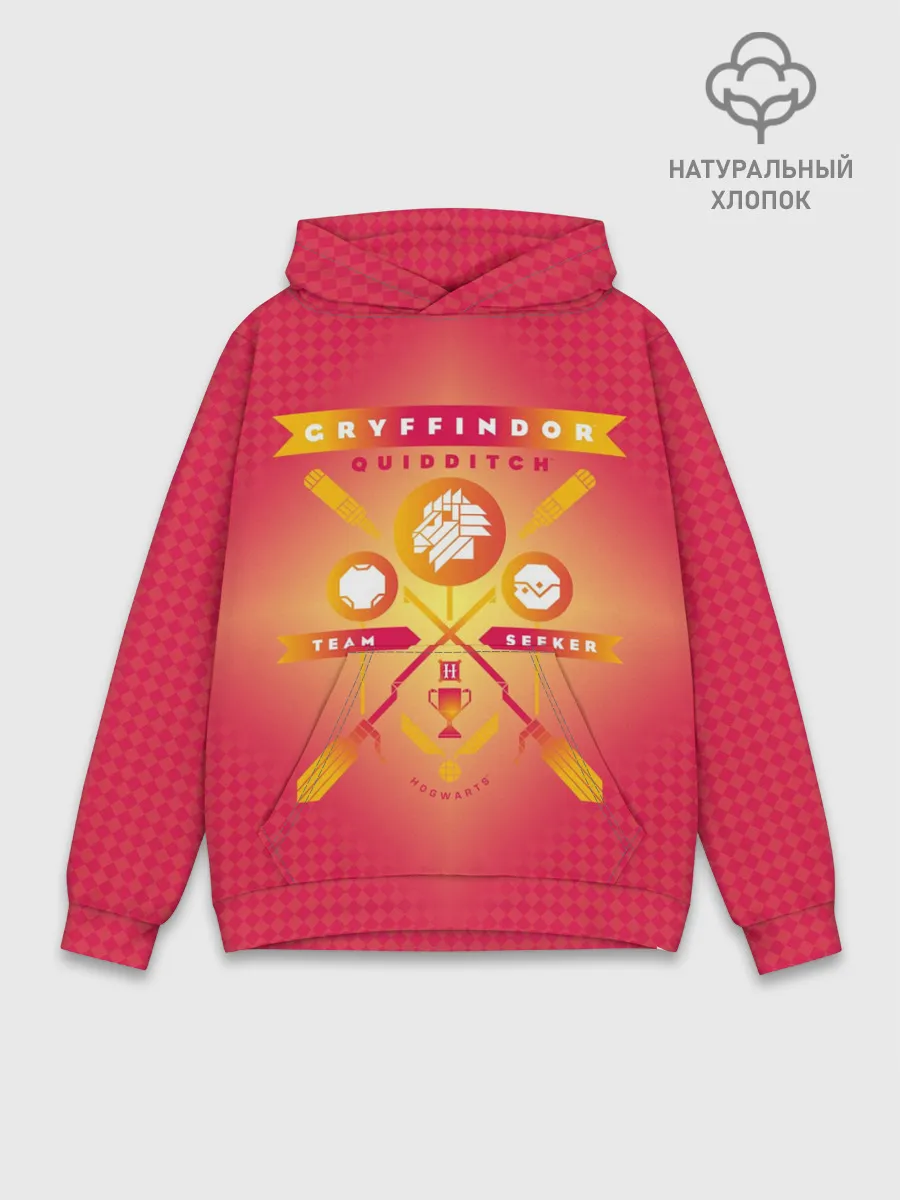 Худи мужской база хлопок / Gryffindor Quidditch