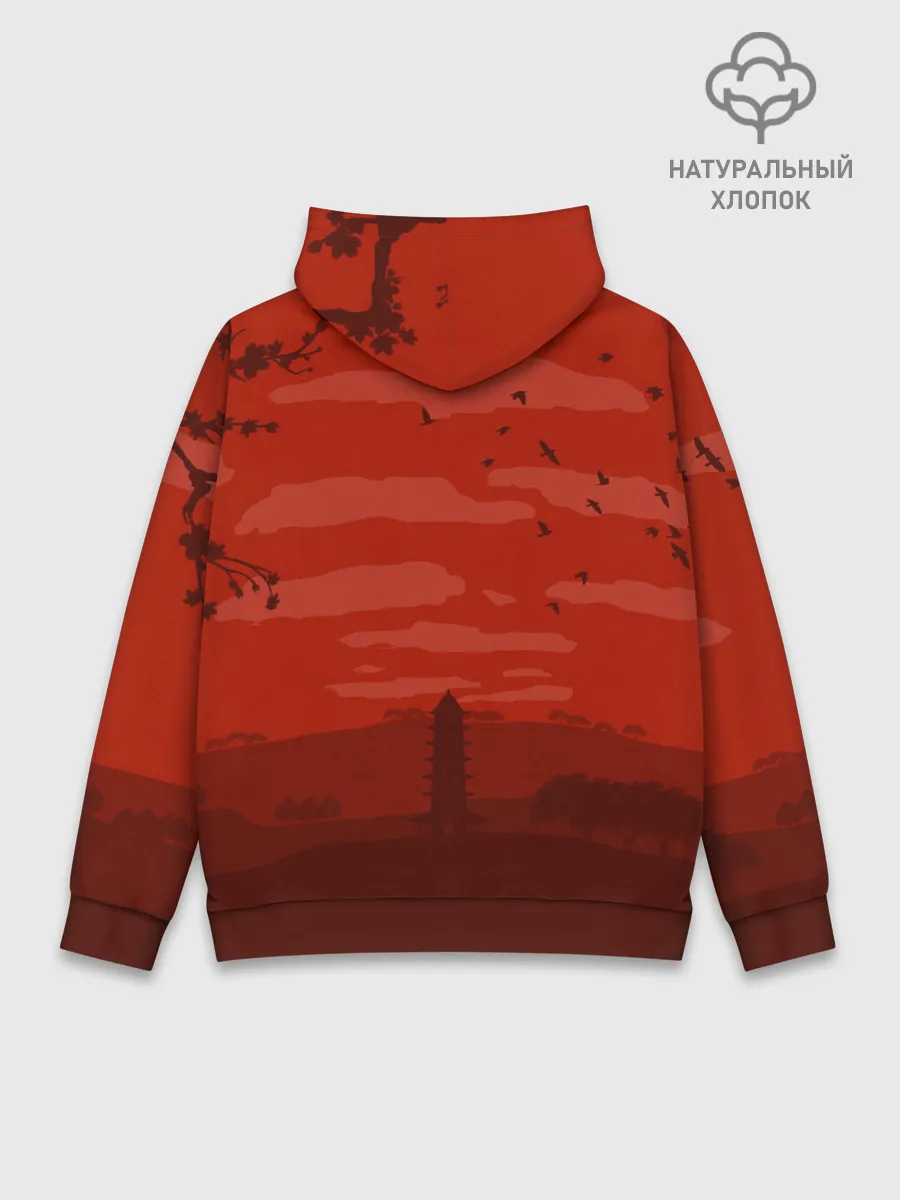 Худи мужской база хлопок / Сакура