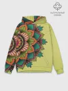 Худи мужской база хлопок / мандала узор тату