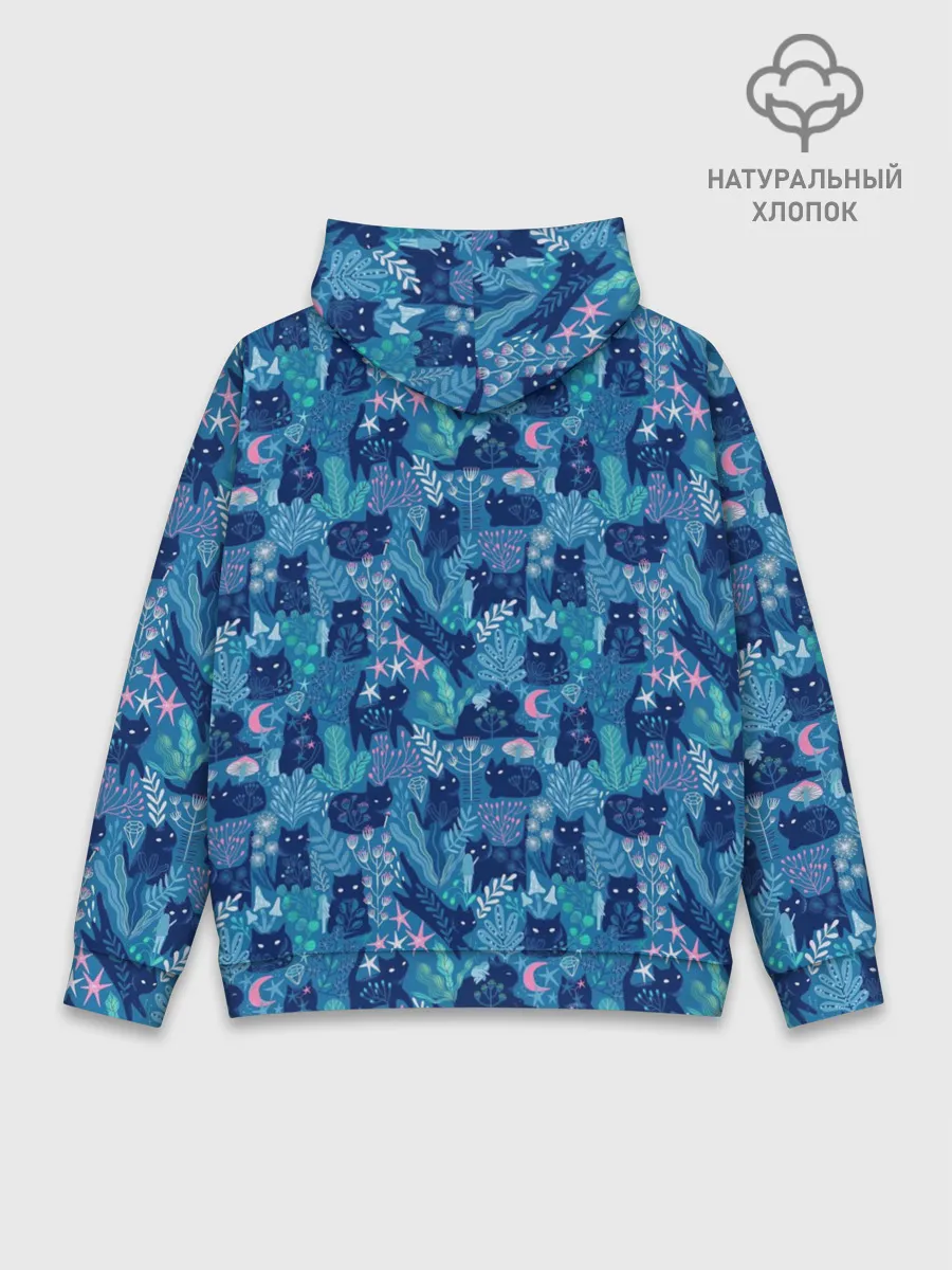 Худи мужской база хлопок / Коты