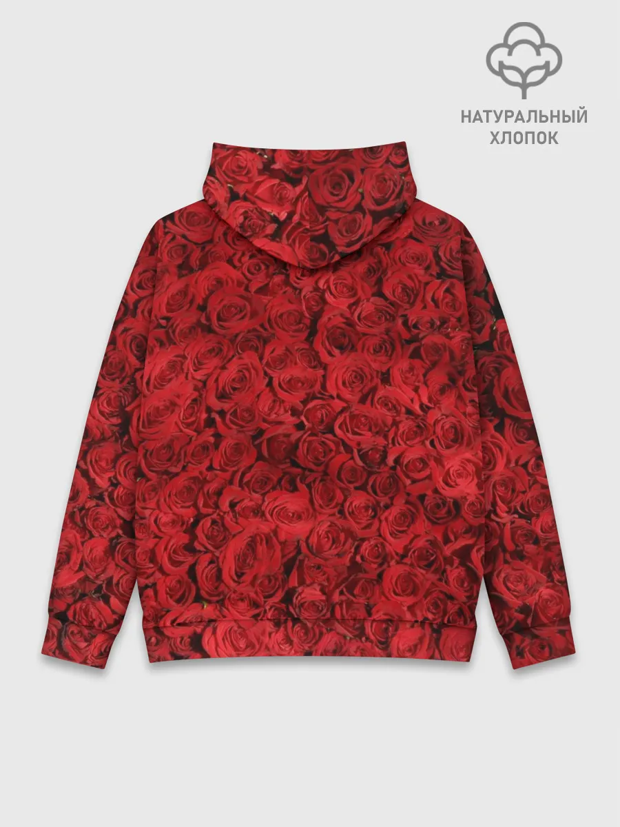 Худи мужской база хлопок / Розы