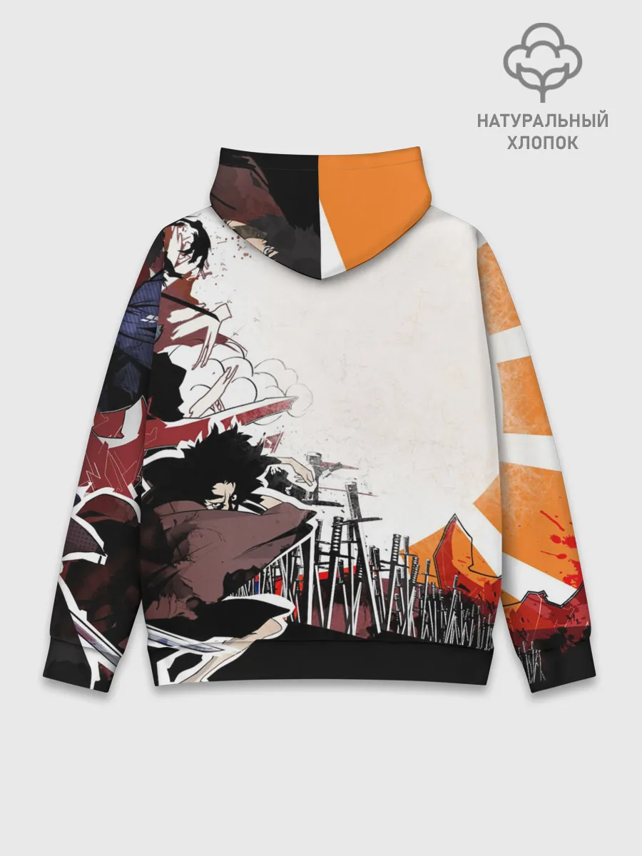 Худи мужской база хлопок / Афросамурай аниме