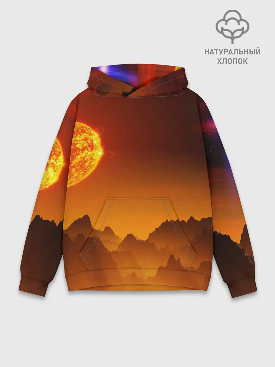 Худи мужской база хлопок / космос