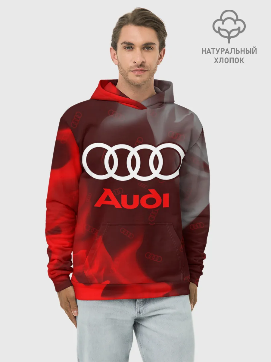 Худи мужской база хлопок / AUDI / АУДИ