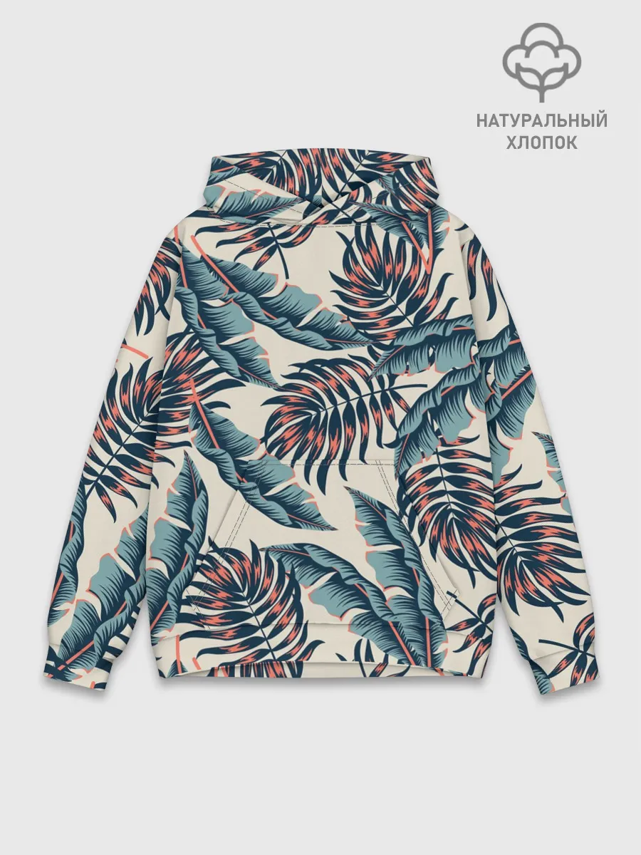 Худи мужской база хлопок / Тихие тропики