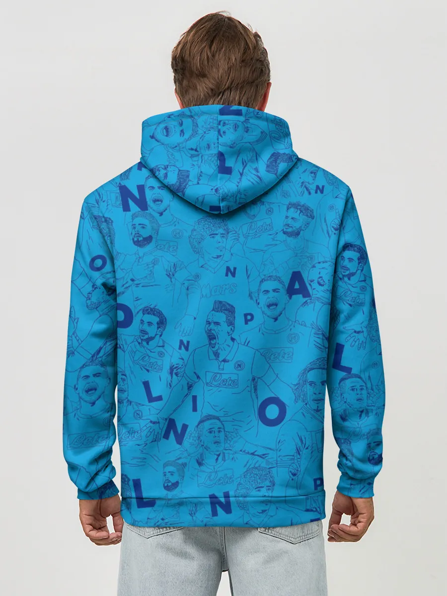 Худи мужской база хлопок / Наполи Блю