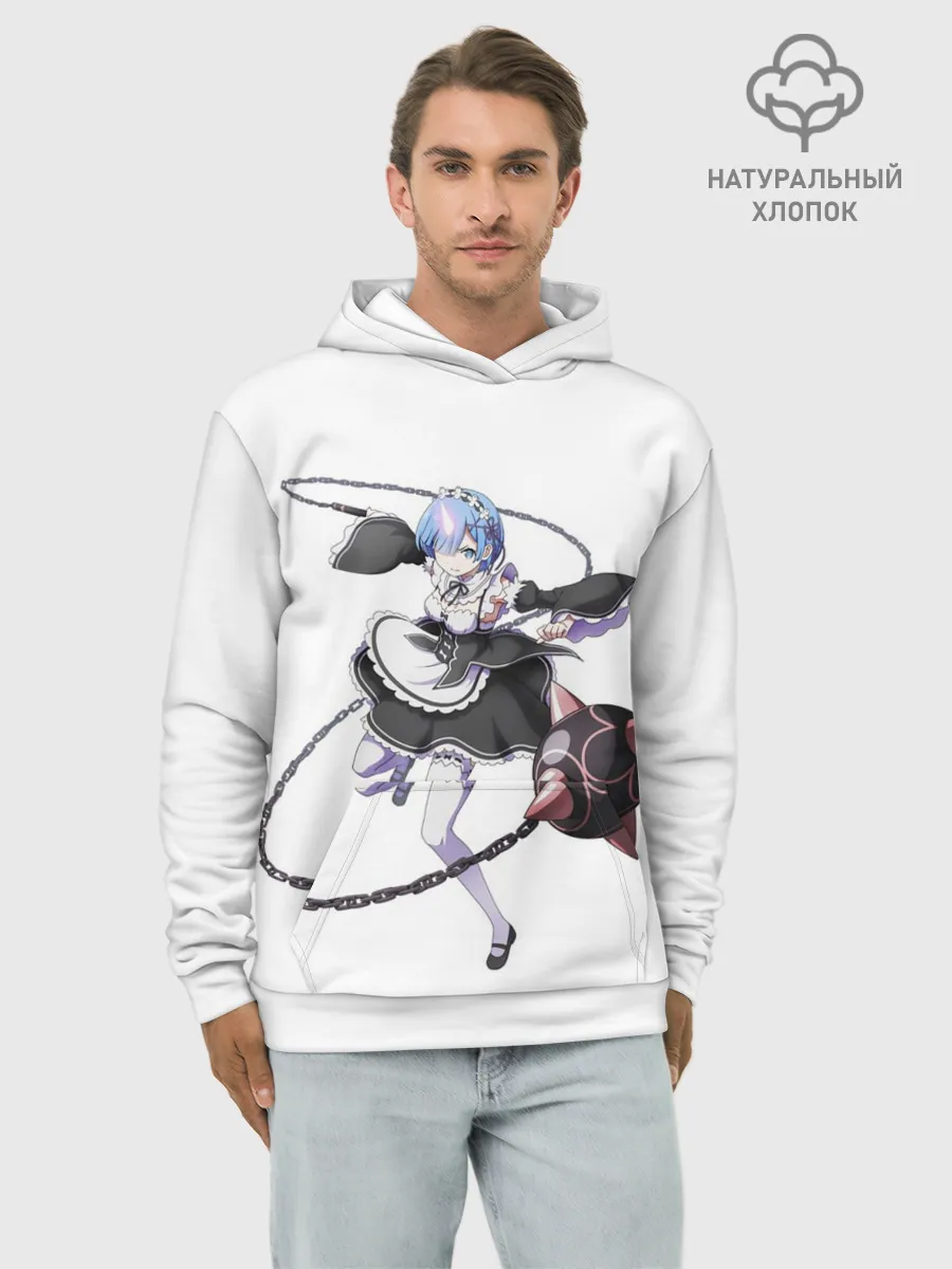 Худи мужской база хлопок / Re:Zero