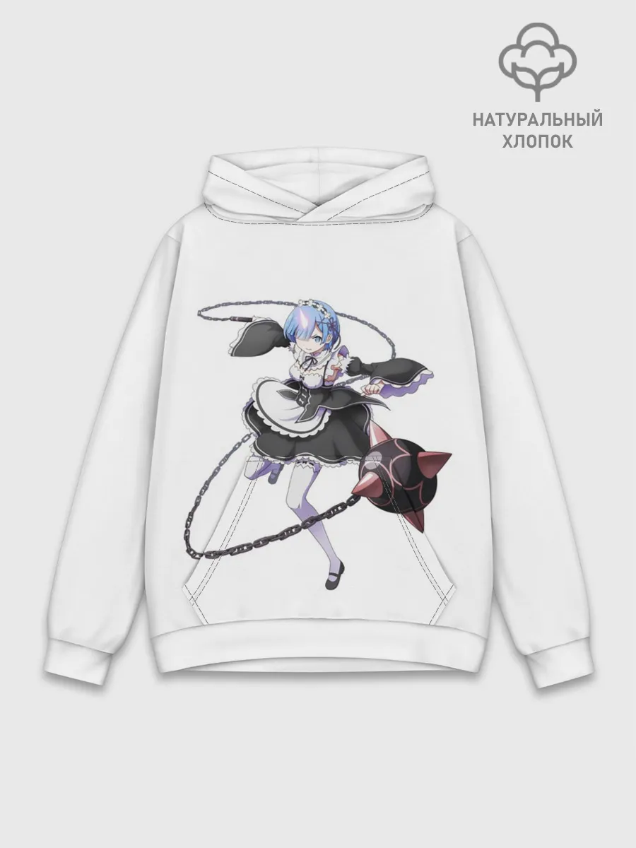 Худи мужской база хлопок / Re:Zero