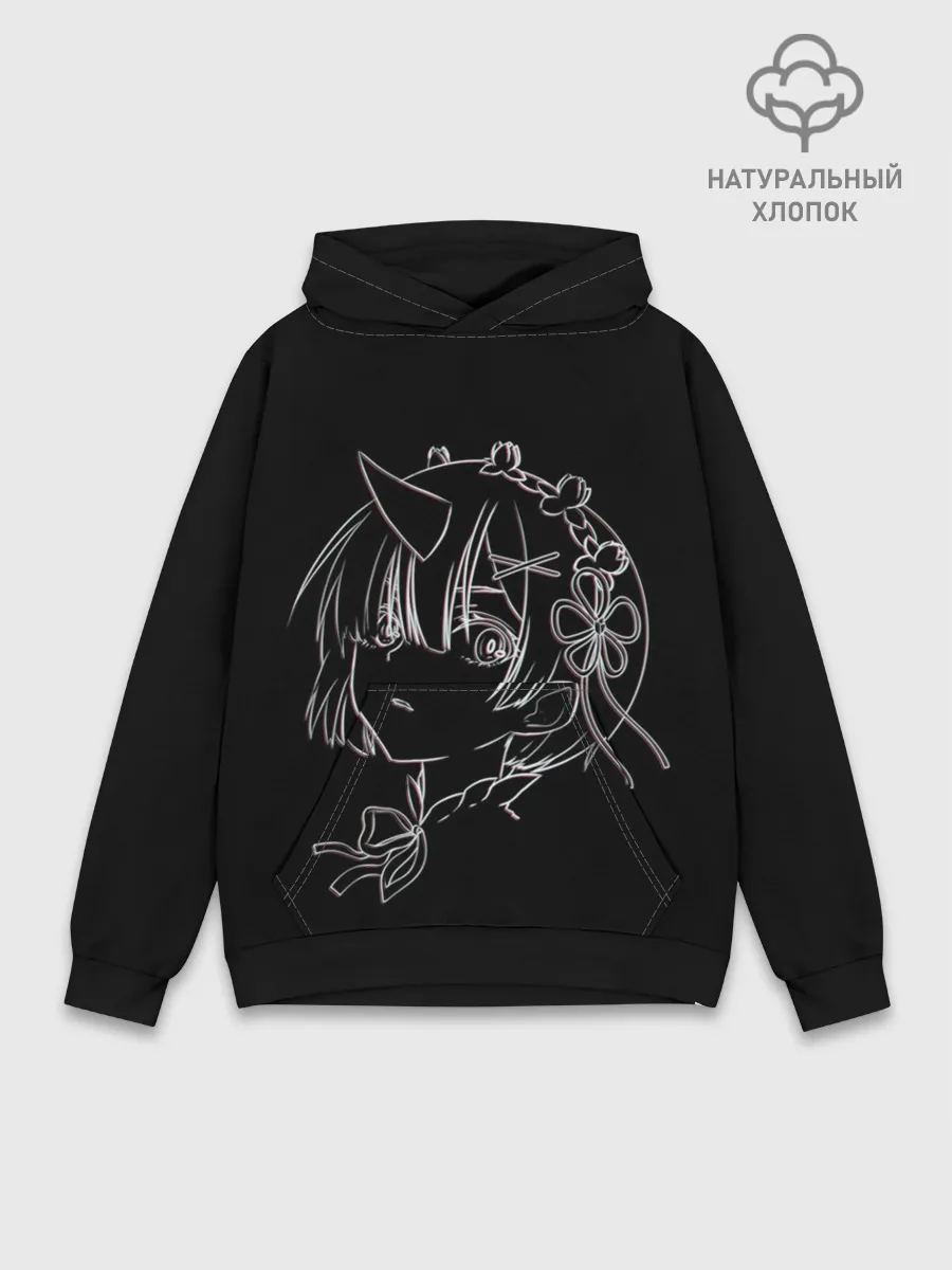 Худи мужской база хлопок / Re:Zero