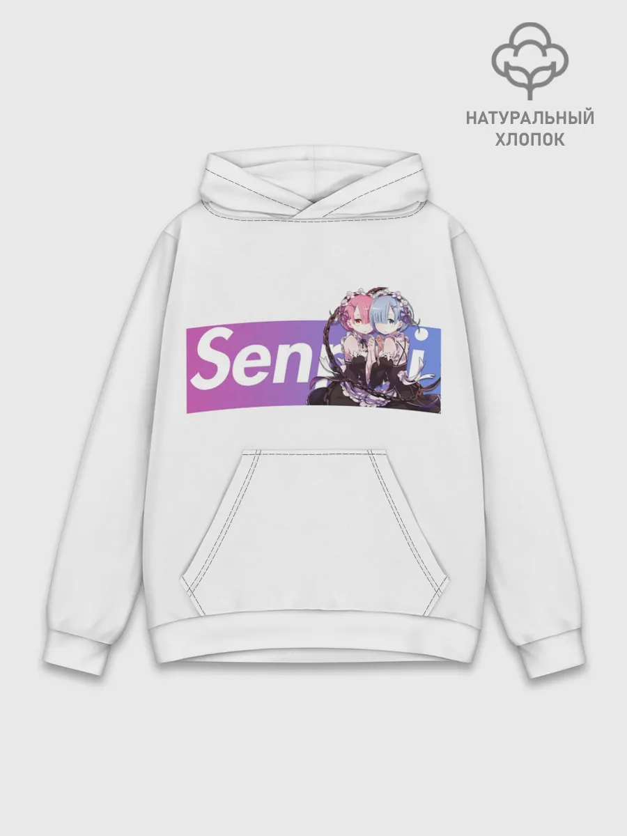 Худи мужской база хлопок / Re:Zero