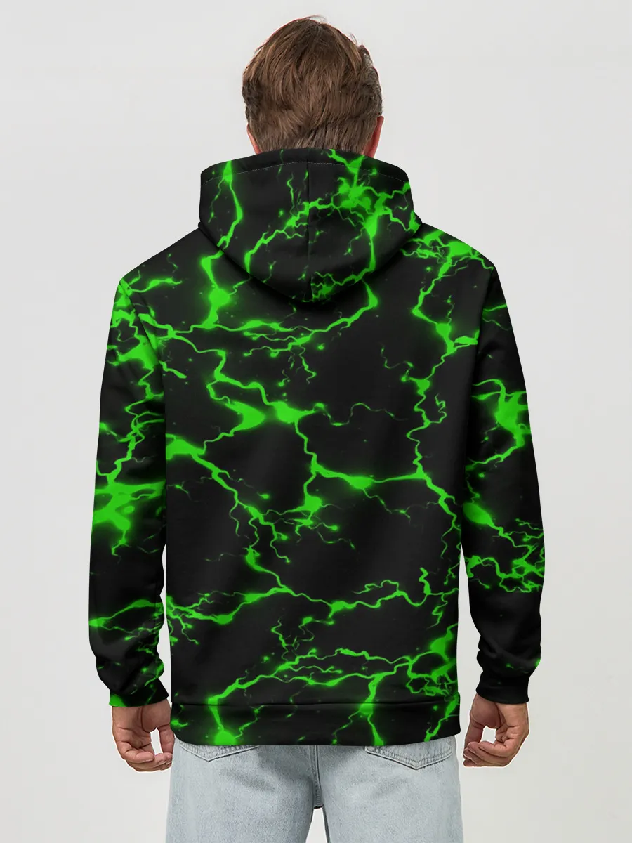 Худи мужской база хлопок / Green Flash