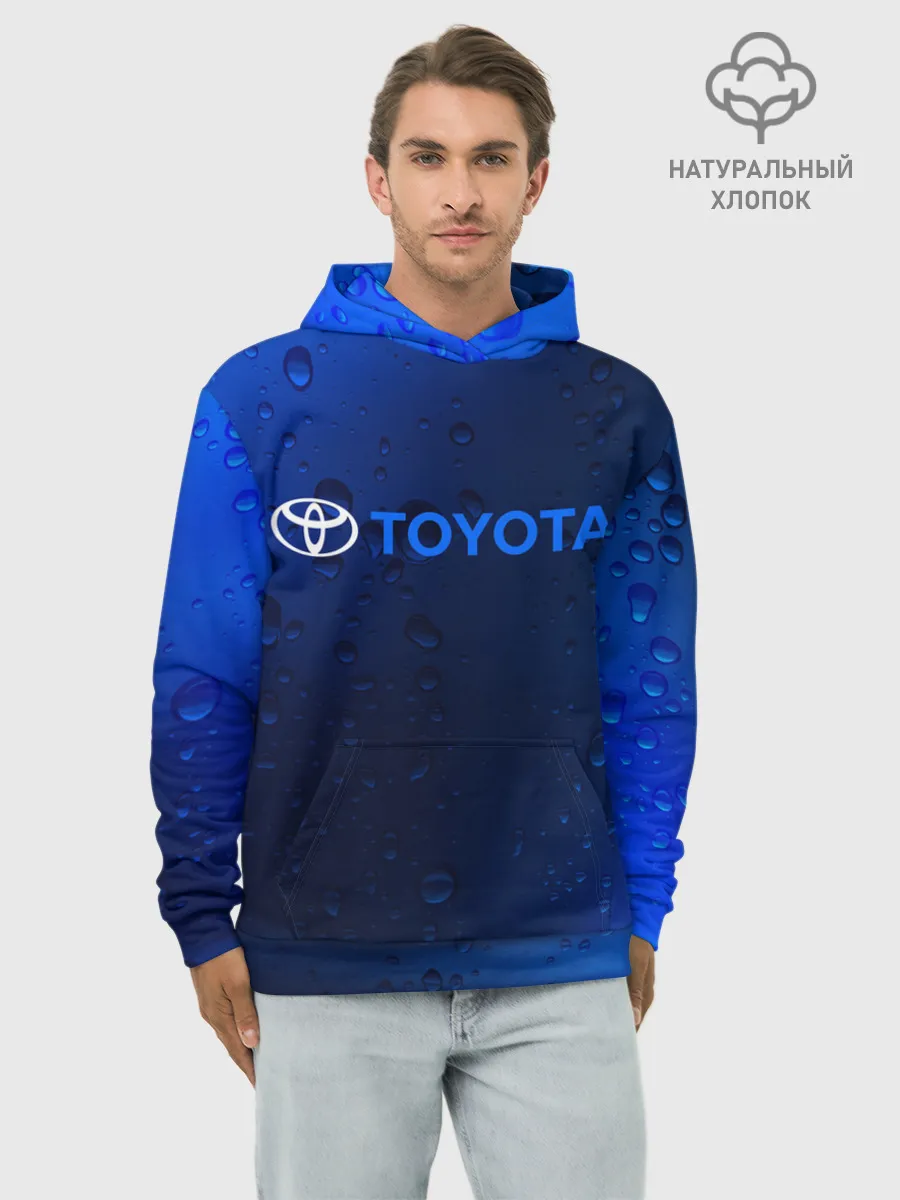 Худи мужской база хлопок / TOYOTA / ТОЙОТА