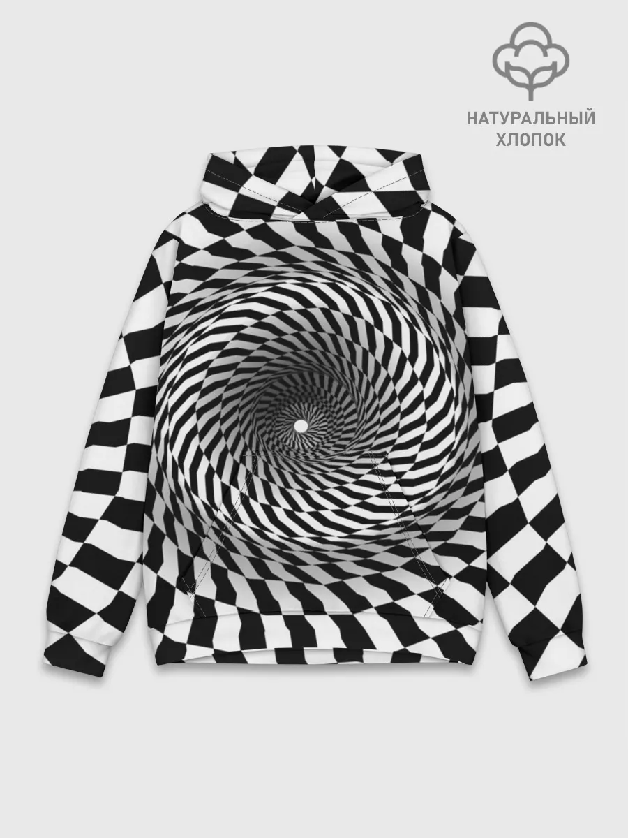 Худи мужской база хлопок / иллюзия