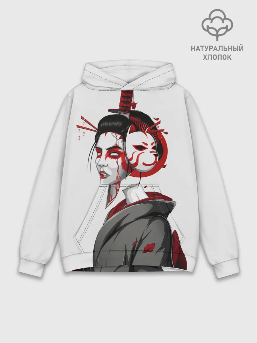 Худи мужской база хлопок / Гейша