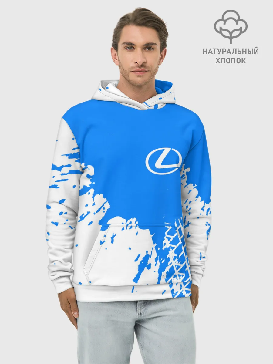 Худи мужской база хлопок / LEXUS / ЛЕКСУС