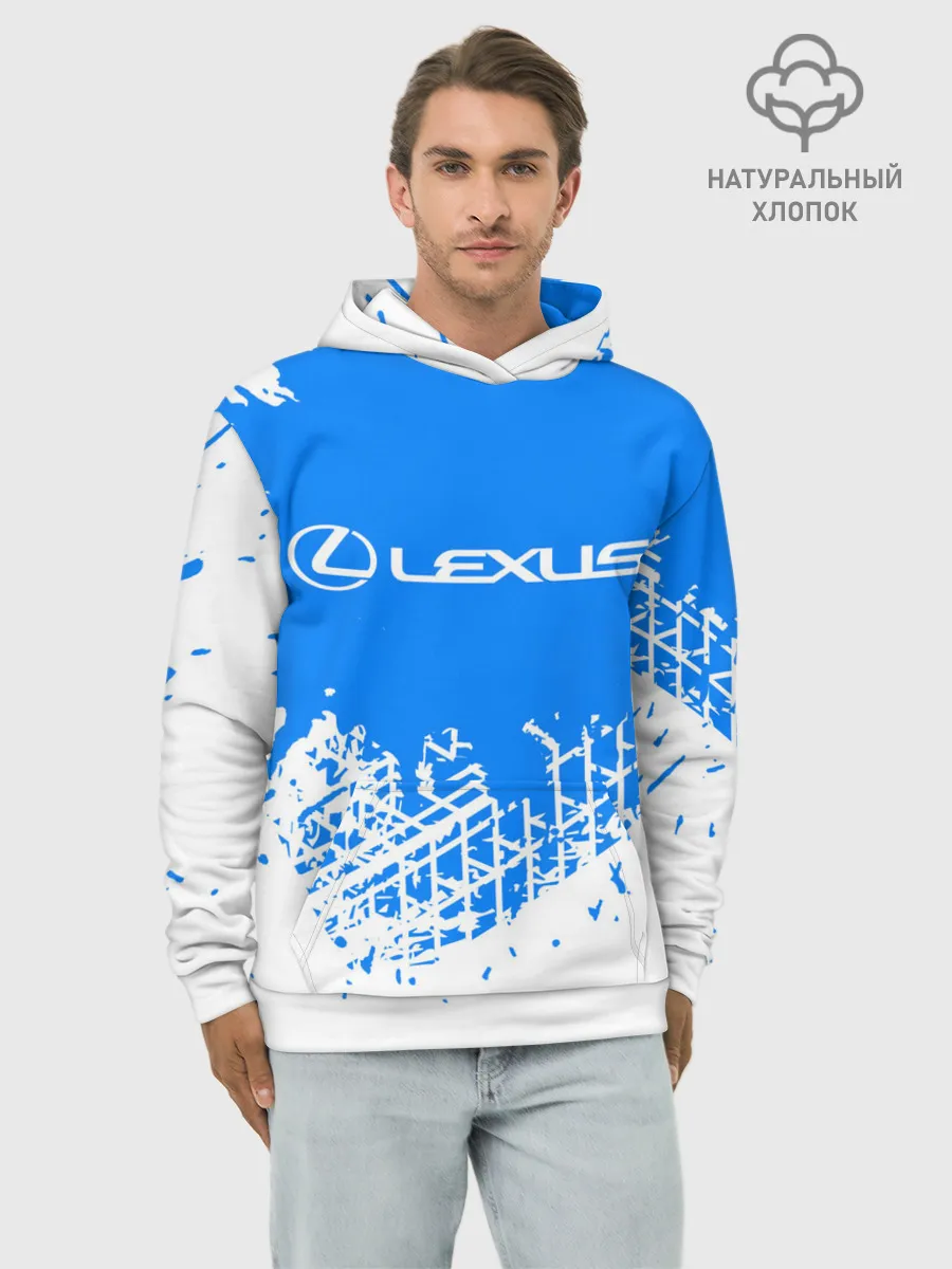 Худи мужской база хлопок / LEXUS / ЛЕКСУС