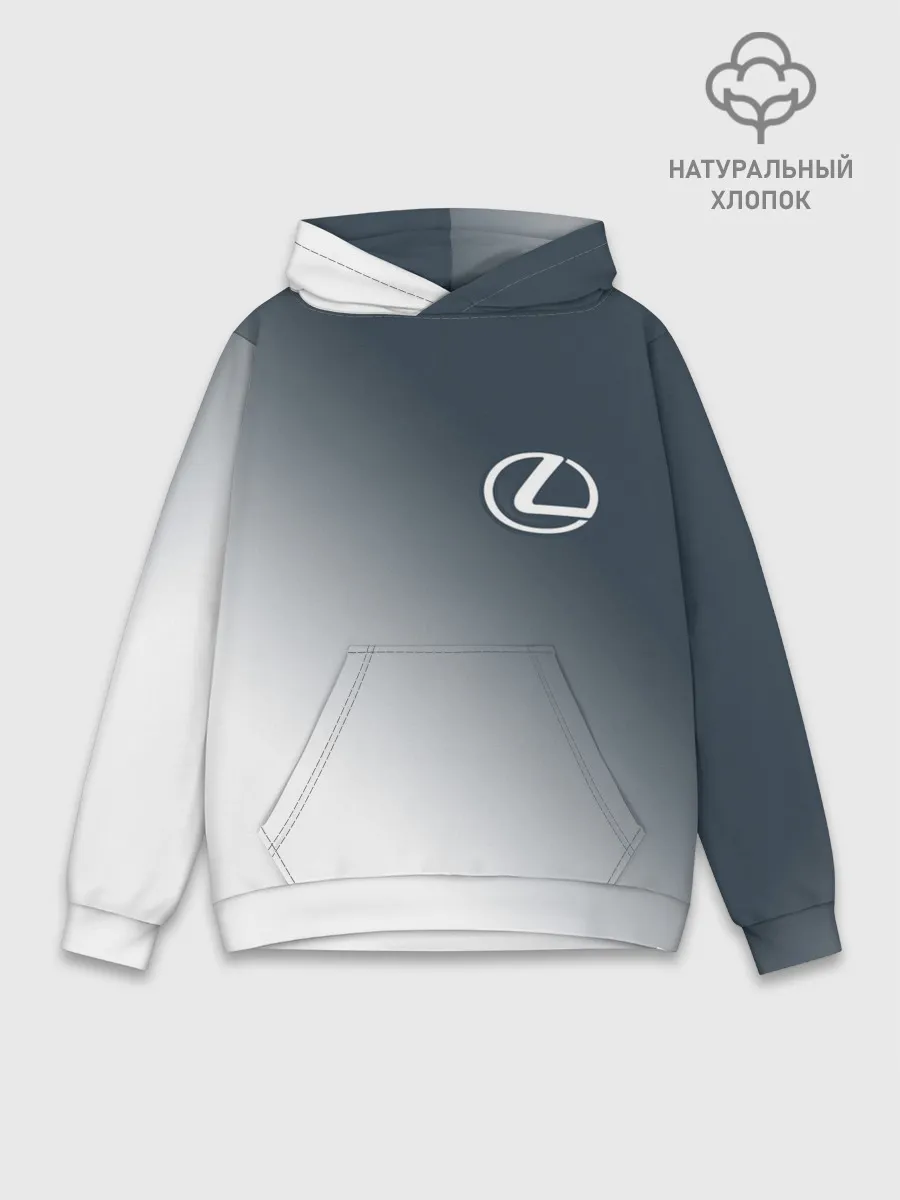 Худи мужской база хлопок / LEXUS / ЛЕКСУС