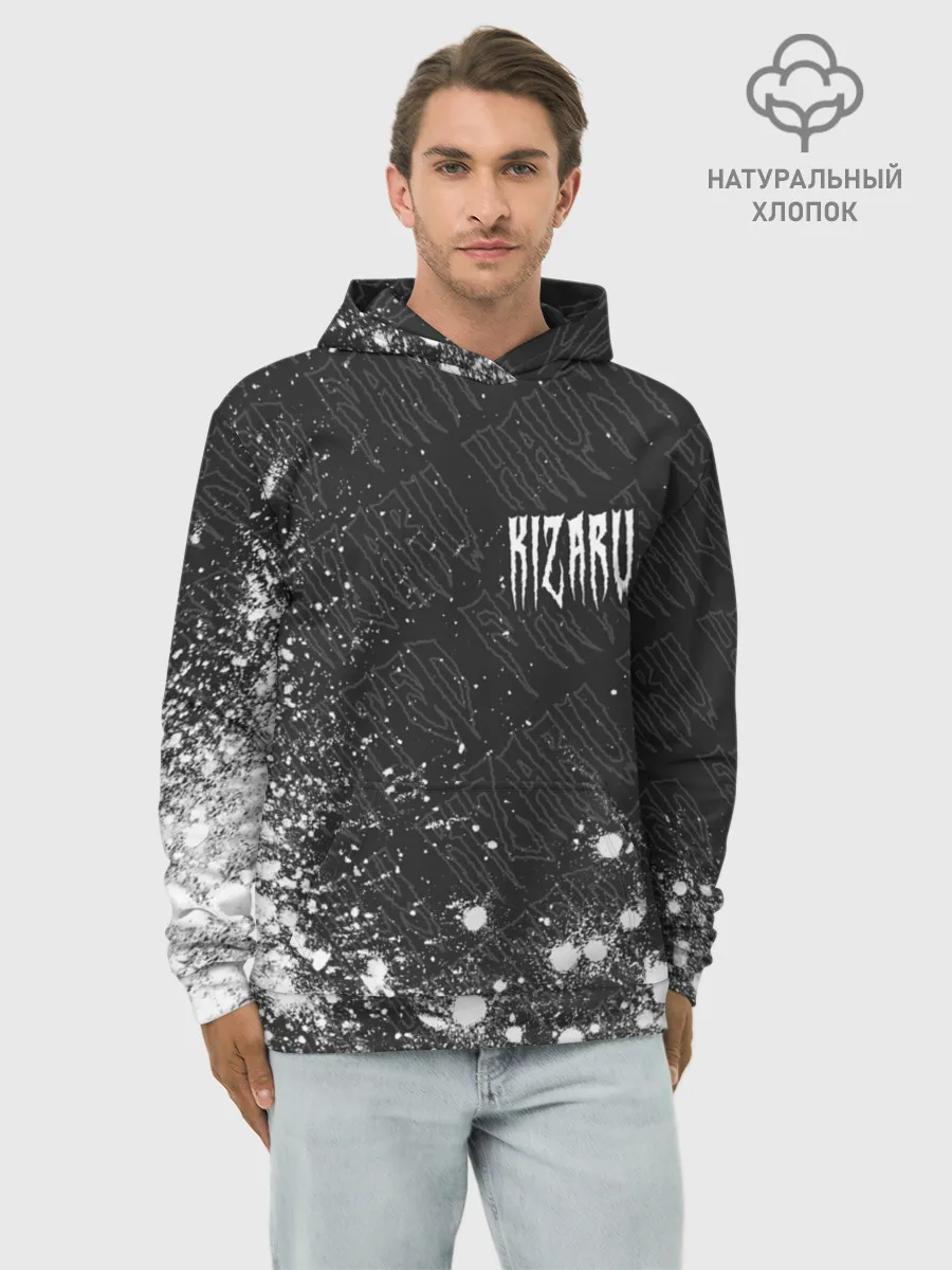 Худи мужской база хлопок / KIZARU / КИЗАРУ