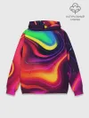 Худи мужской база хлопок / Неоновые пятна