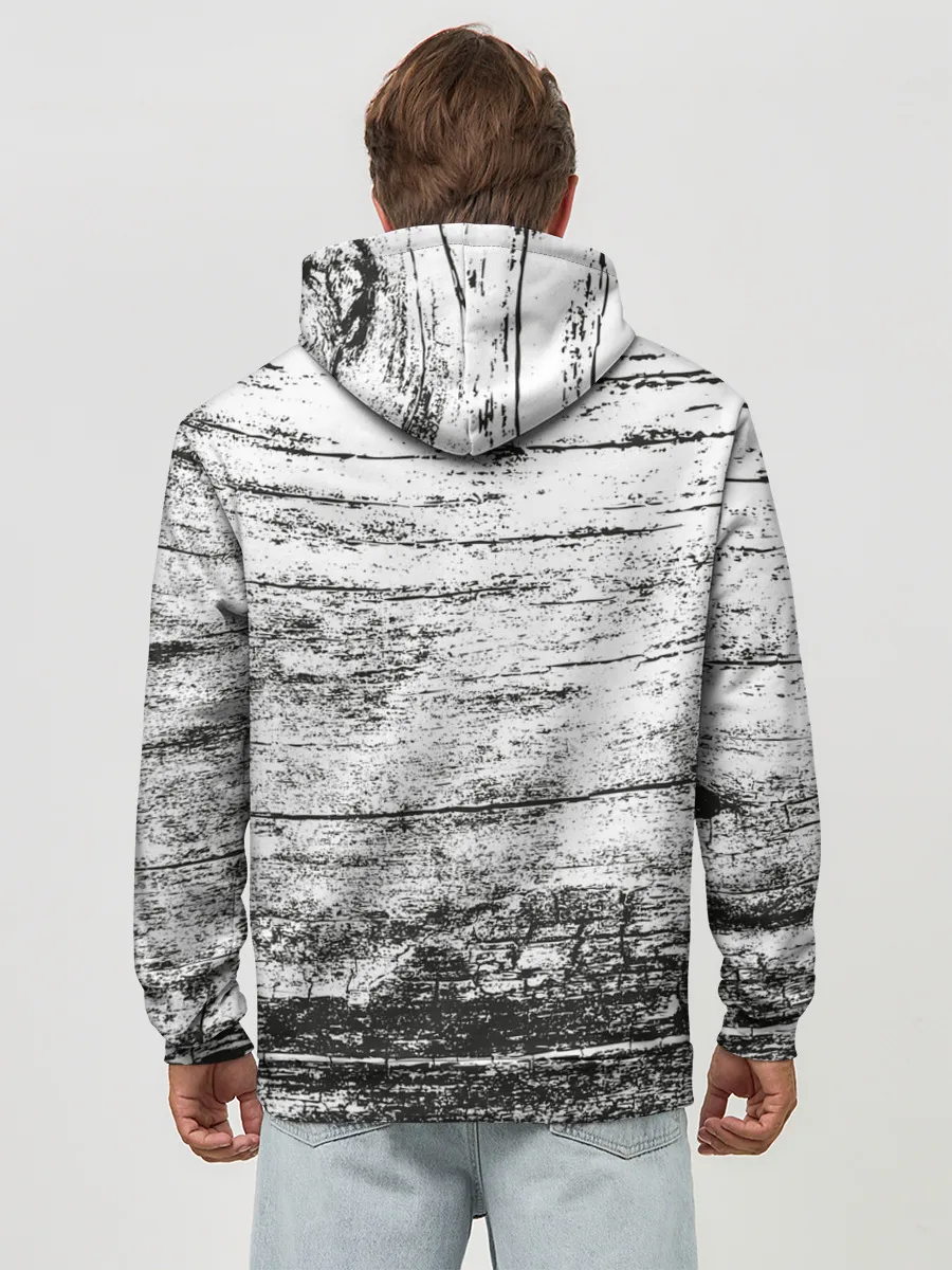 Худи мужской база хлопок / Деревянный