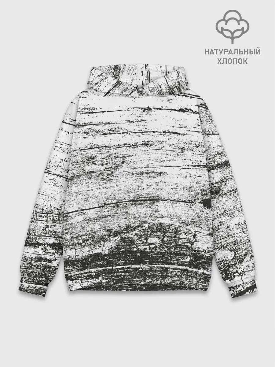 Худи мужской база хлопок / Деревянный