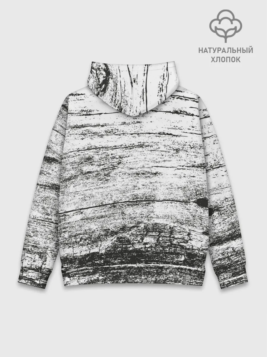 Худи мужской база хлопок / Деревянный