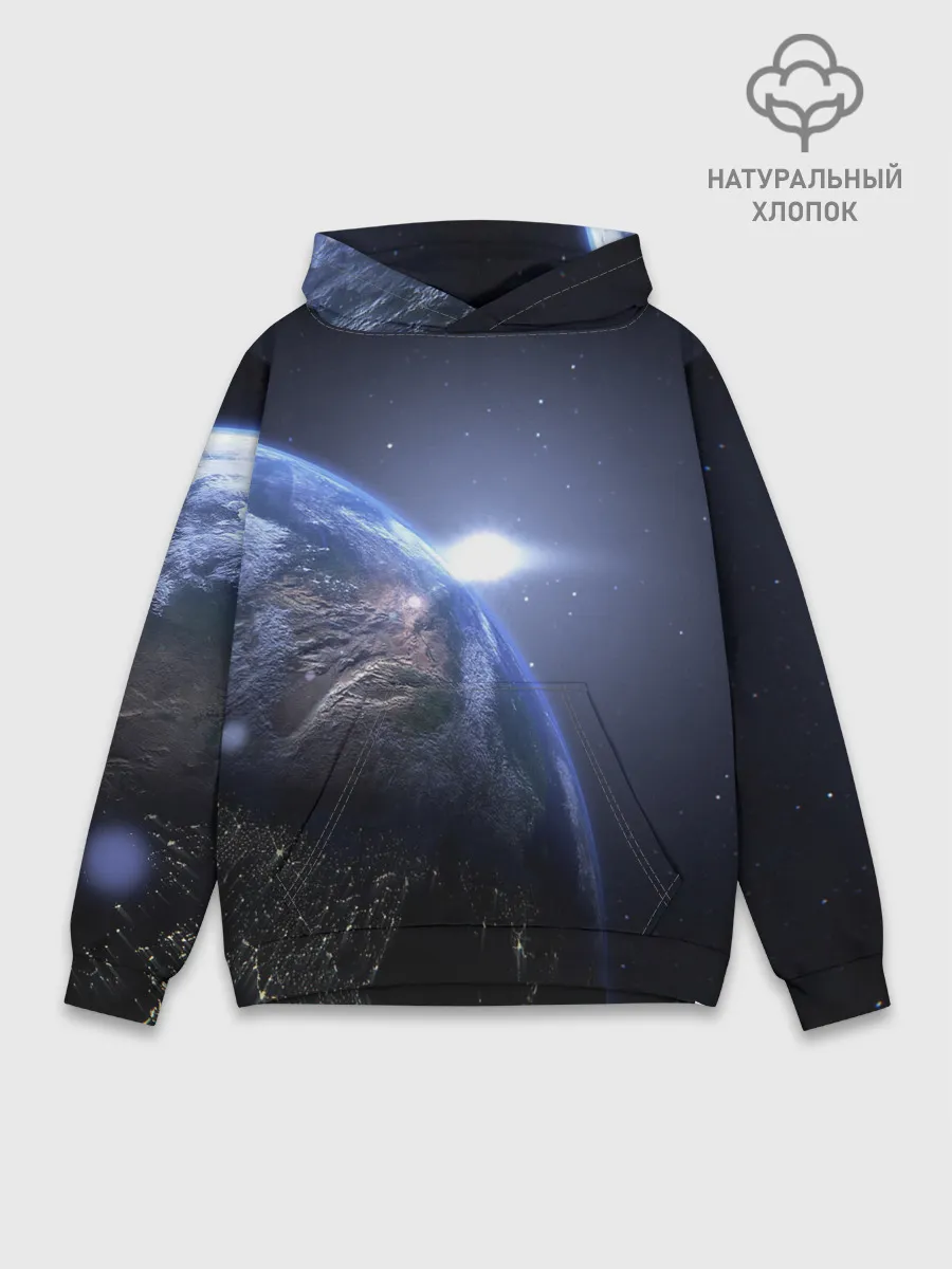 Худи мужской база хлопок / Earth