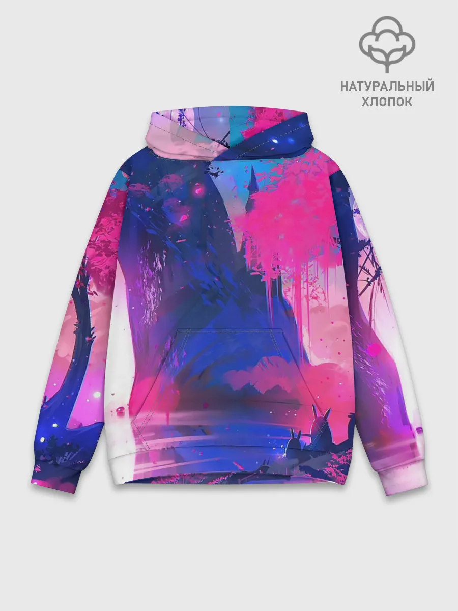 Худи мужской база хлопок / Неоновые Краски