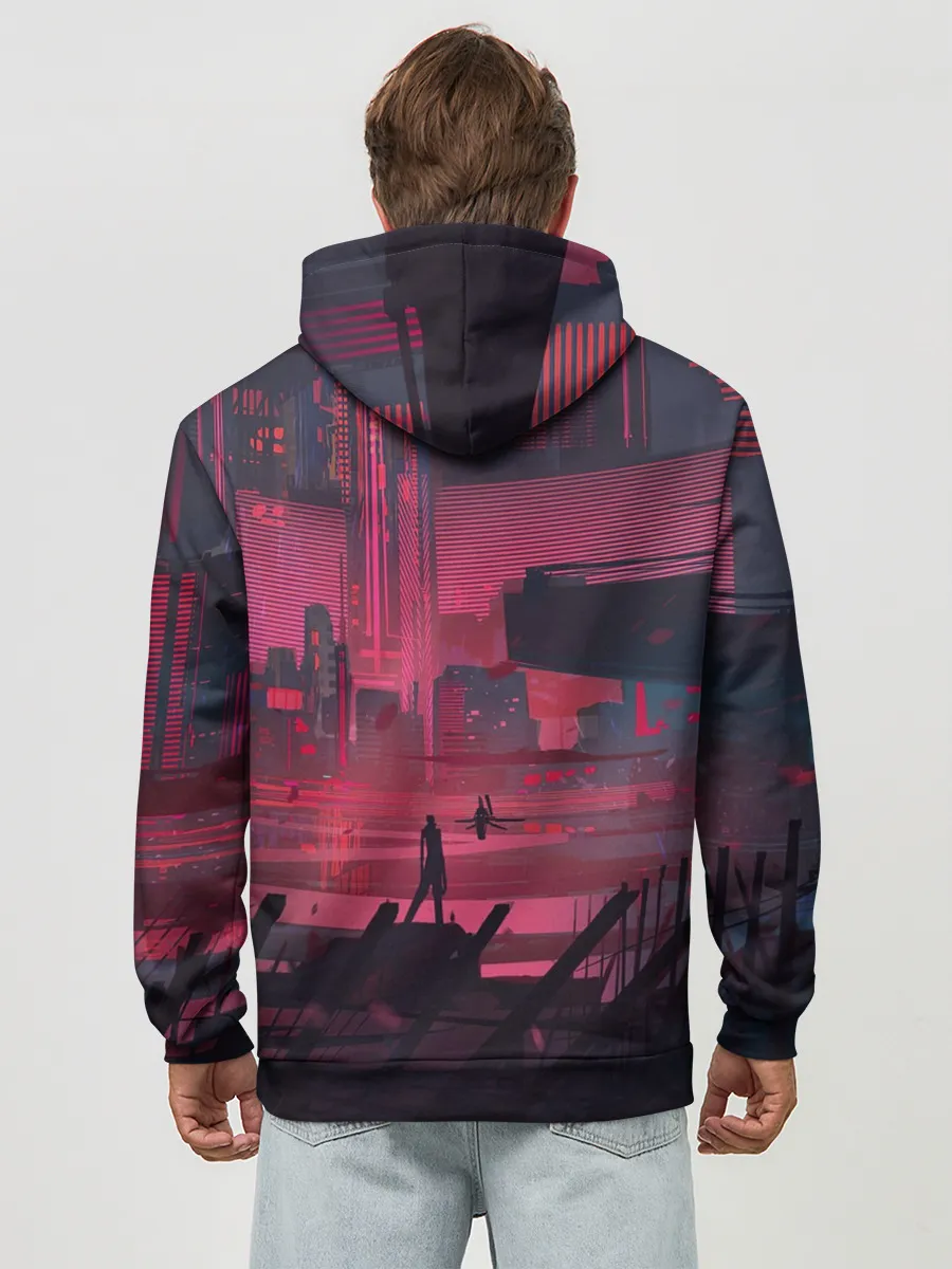 Худи мужской база хлопок / Город Будущего