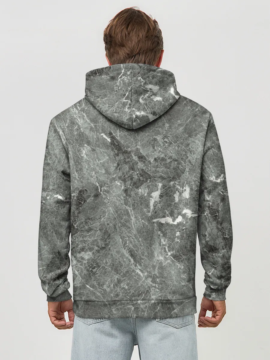 Худи мужской база хлопок / Grey