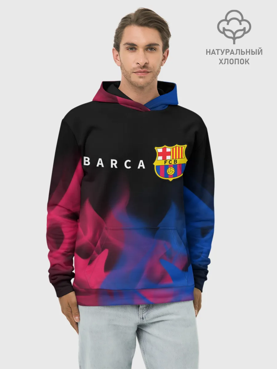 Худи мужской база хлопок / BARCELONA / БАРСЕЛОНА