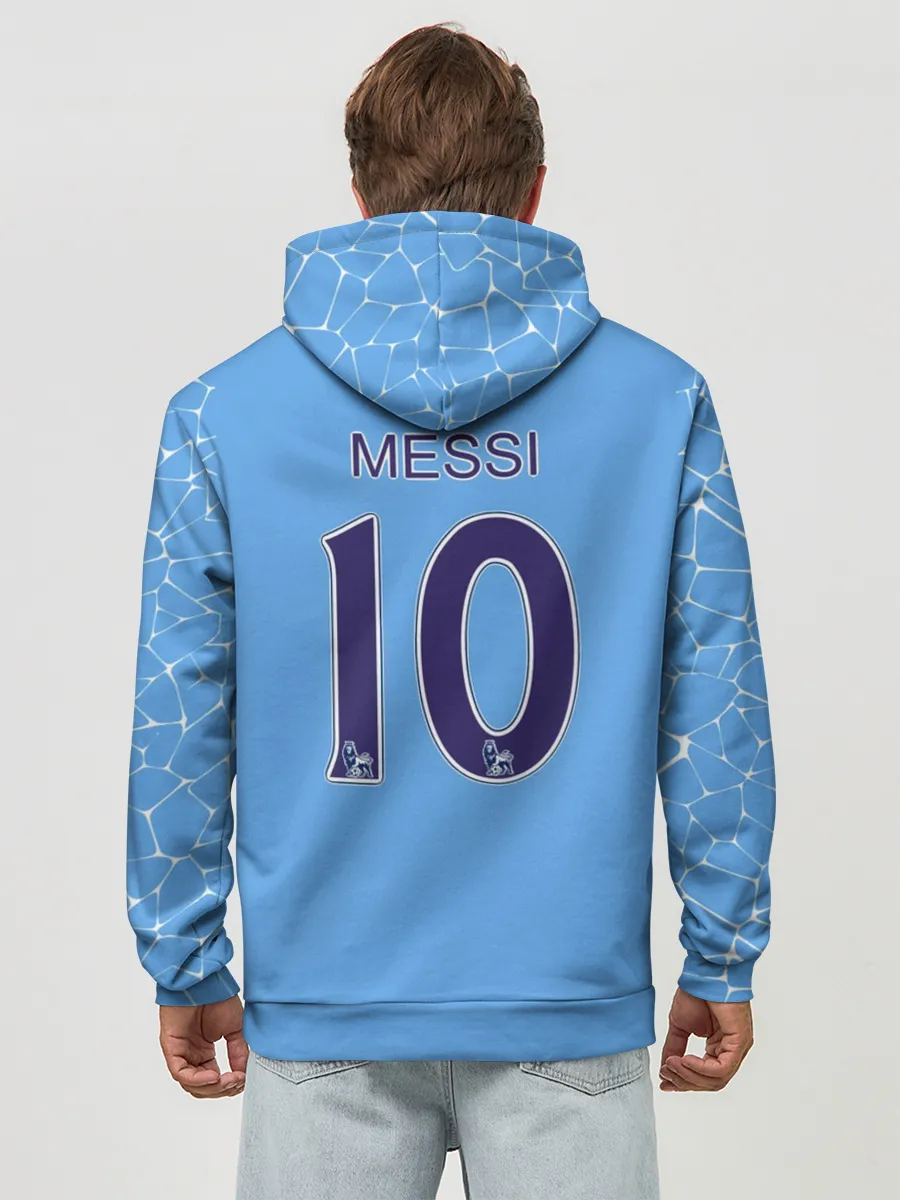 Худи мужской база хлопок / L. Messi Manchester City