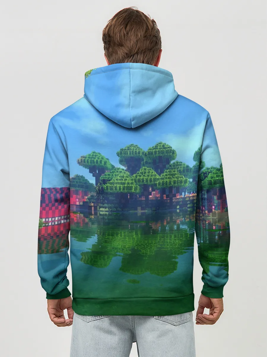 Худи мужской база хлопок / minecraft