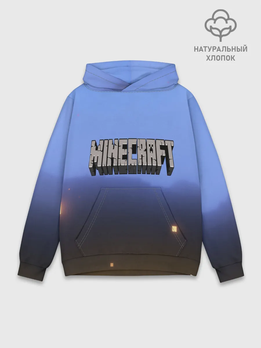 Худи мужской база хлопок / minecraft