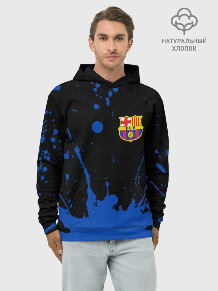 Худи мужской база хлопок / BARCELONA / БАРСЕЛОНА